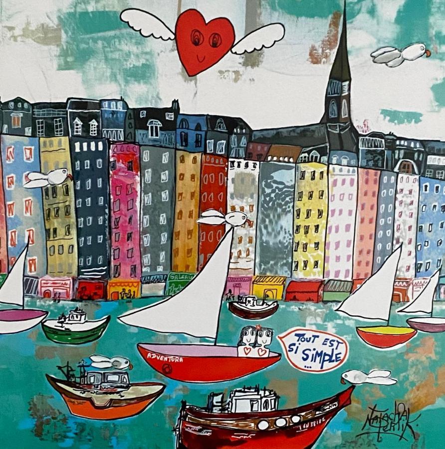Chambre D'Hotes Du Carre Des Arts Honfleur Ngoại thất bức ảnh